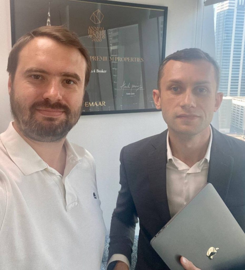 Iurii Nemtcev, founder and CEO of Big Lab and Yuri Podolsky, marketing director of Metropolitan Premium Properties